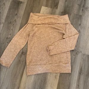 Adorable oversized off the shoulder sweater